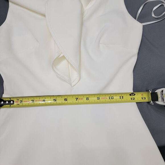 Lulus Ruffle Mini Dress XS White Fit & Flare Romantic Style - Picture 8 of 10
